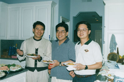 John, Tae, & Tom B-day party 4/1996