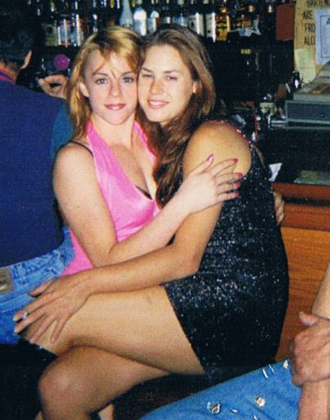 Tiffany in about 1995 with Kasey