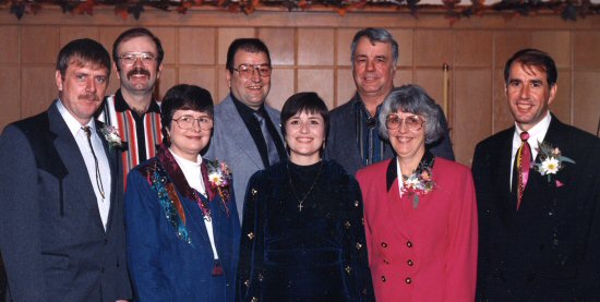 1997 - (Clockwise) Keith, Orville, Neil, Lynn, Brian, Evelyn, Leann, Beatta