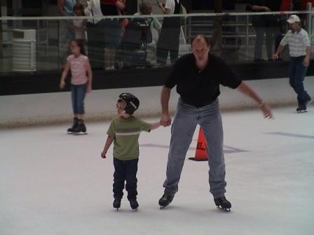 Kevin and Uncle skating . . .Al would do whatever Kevin wanted no matter how crazy.