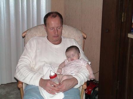 Uncle and Kelsi. . . two peas in a pod.