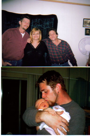 Mike on the right and his sister and brother Angie & Freddy on Feb. 12,2006----Mike's oldest son Chad and his only grandaughter Kyla Brianne