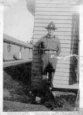 Bernie at Burnham Army Camp