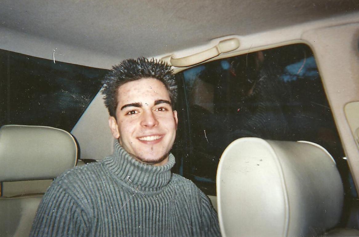 back of my Acura legend that he loved so much...Ashley