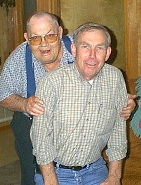 Monkey see, Monkey do......(Dad with good friend Jackie Battles)