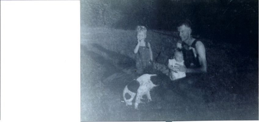 My Beloved Dad. Belove Brother Jr. Me and our Dog