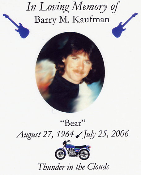 Barry's memorial cards