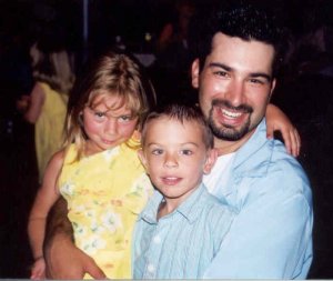 Shane with his children, Horizon and Gage
