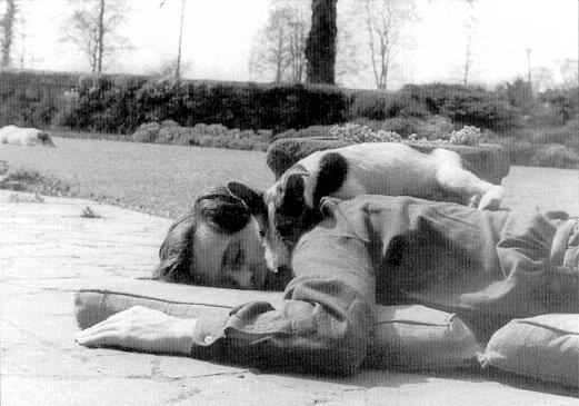 Jeremy Brett and his dog Mr. Binks