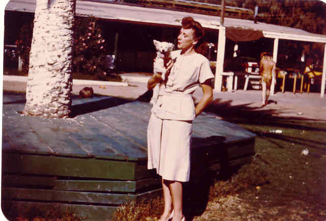 Maurine with Panda  (circa 1940)