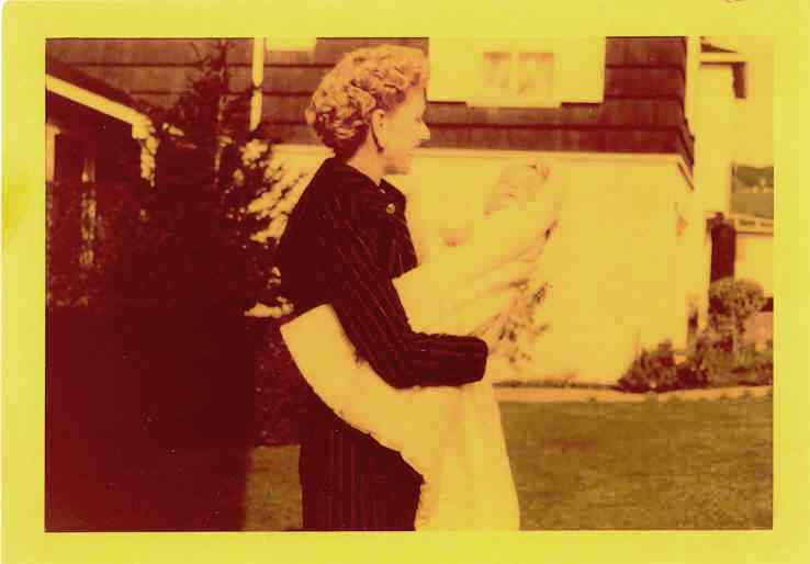 Maurine with "Jackie" 1952, Oakland California