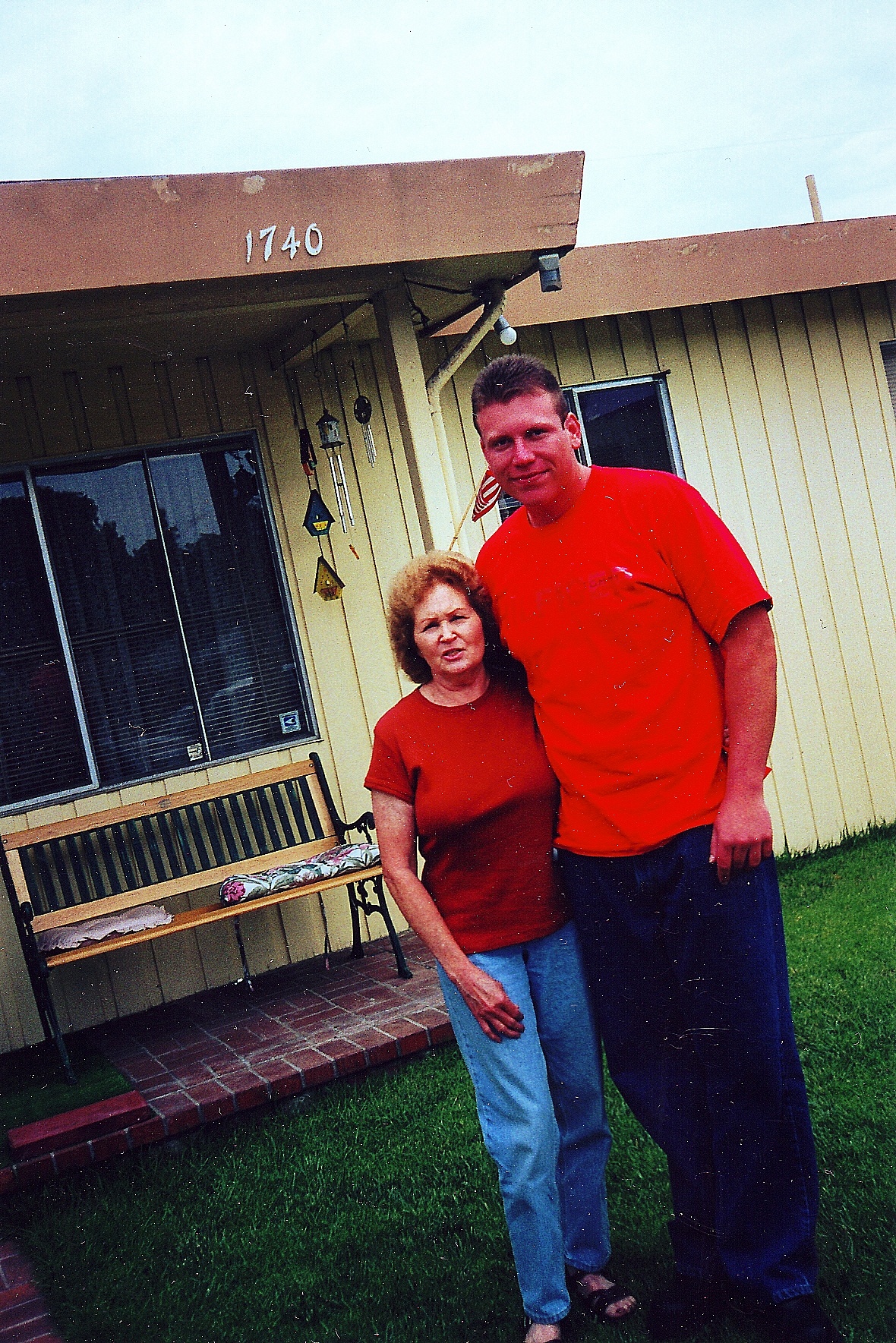 4th of July Grandson Ricky and Grandmother Barbara
