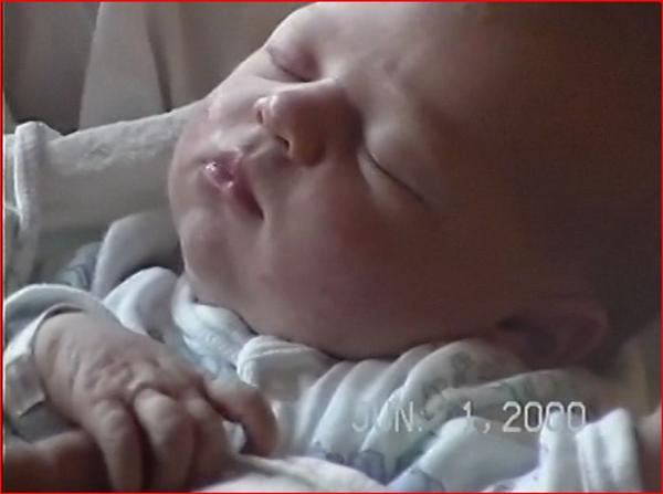 Alex when she was born