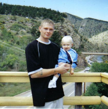 Justin's older brother Corry and nephew Colyn