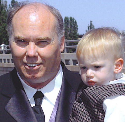 Cedric and Grandpa Jim August 2003