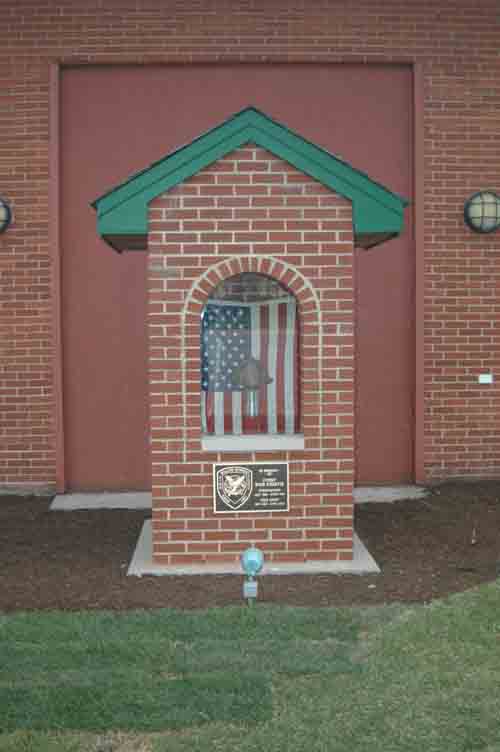Memorial in front of WSFD