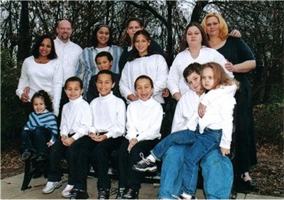 Kids & Grand kids: Left to right: Front Row:Analiese, Elijah, Jeremiah, Isaiah, Marc, Alissa. Middle Row: Danielle(Tony's wife), Delayna, Linnea. Back Row: Tony, Kayla, Tanja. Cassie.