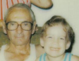 Grandpa B.R. and me in the mid 80's