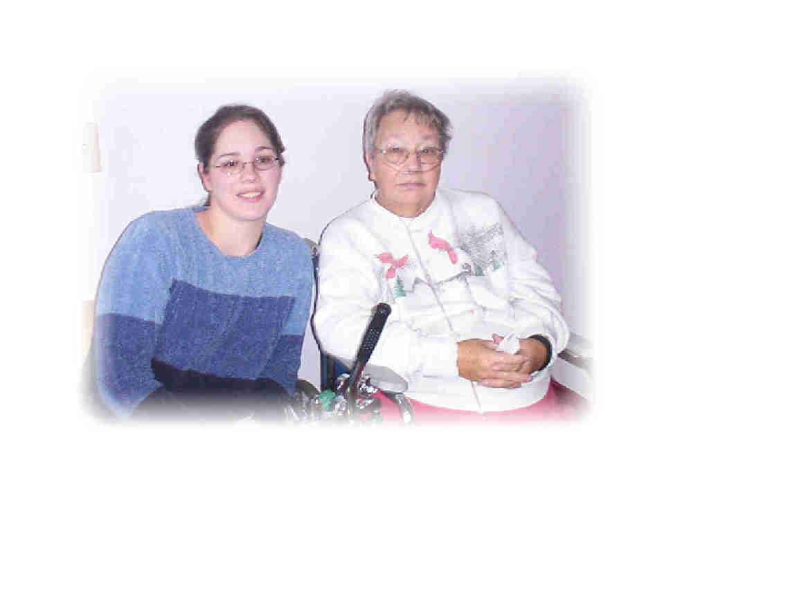 Christmas 2001 Grandma and Kim
