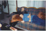 Todd always liked to love up to Mom