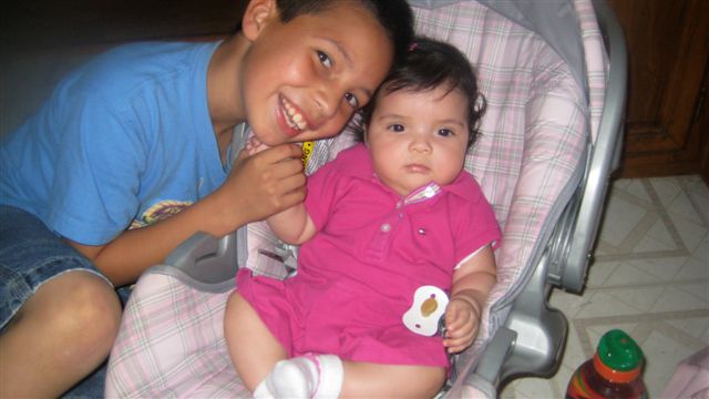 J.R. your baby bro. with you new neice, Elyla Seline