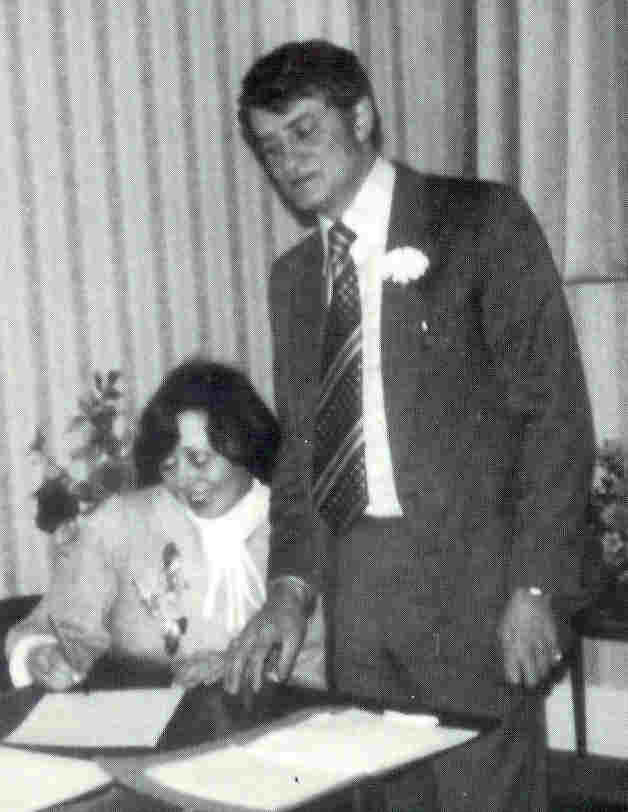 Ann and Robert on there Wedding Day