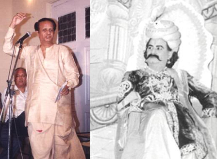 Seshendra as Srikrishnadevaraya King - Poet of 15th Century in a poetry play called Bhuvana Vijayam // http://seshendrasharma.weebly.com
